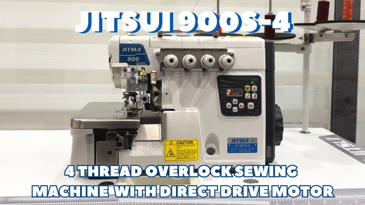 Jitsui Overlock Sewing Machine | JS 900C-5 | 4 Thread Machine with Direct Drive Motor #sewing