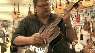 Video thumbnail for Gretsch Root Series G9230 Bobtail Square Neck Acoustic-Electric Resonator 2-Tone by jimlaabsmusic