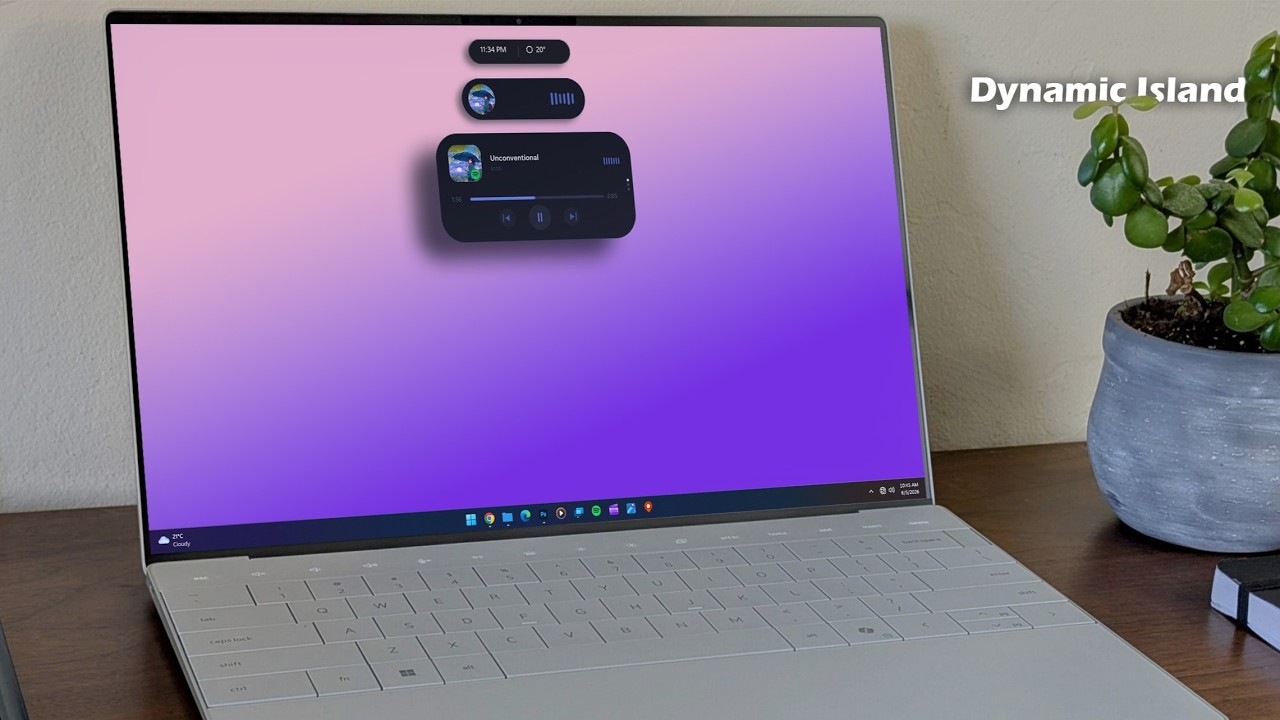 Finally, I Found the Nearly PERFECT DYNAMIC ISLAND for Windows 11