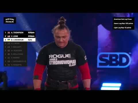 Olga Liashchuk - Arnold Strongwoman Classic 2023 -  2. American Oak Log Press
