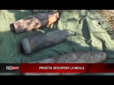 Proiectil descoperit la Micula