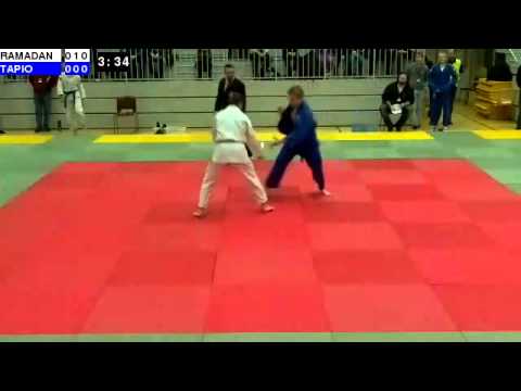 Judo U21 SM 2014: M21-66: RAMADAN - TAPIO