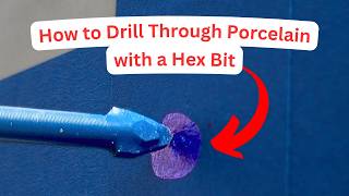 How to Drill Through Porcelain Tile with a Hex Bit | BOSCH Porcelain Tile Bits | Beginner DIY Guide
