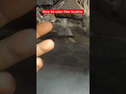 BMW X6 cabin filter location#shortsvideo