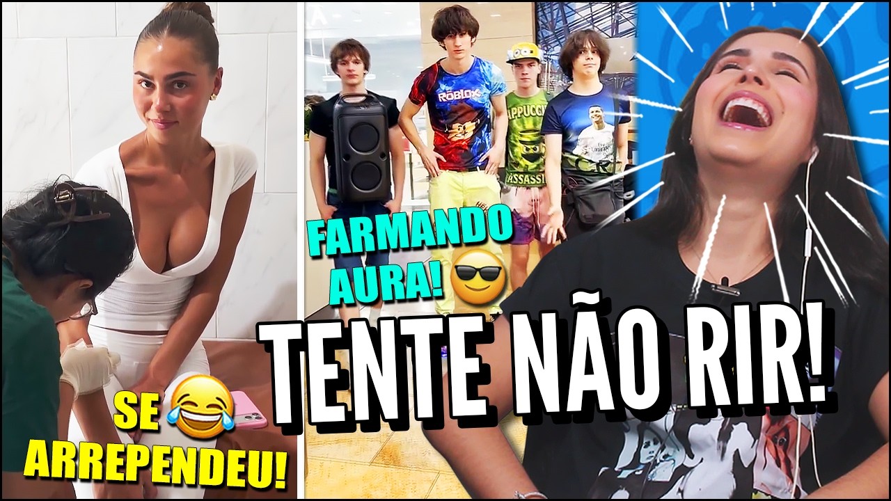 EU E MEUS AMIGOS FARMANDO AURA NA CIDADE 😂 - MELHORES SHORTS TENTE NÃO RIR