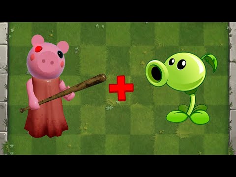 Piggy + Peashooter Fusion - Plants vs Zombies Animation