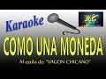 COMO UNA MONEDA -Karaoke- Vagon Chicano