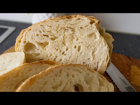 Hausbrot 48 Stunden Teigreifung , sehr schmackhaft durch die lange Reifung  im Kühlschrank