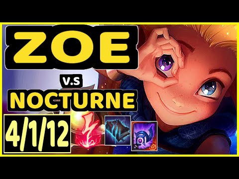 SKT T1 FAKER (ZOE) vs NOCTURNE - 4/1/12 KDA MID CHALLENGER GAMEPLAY - KR
