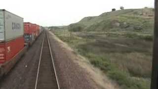 preview picture of video 'Empire Builder westbnd - By Freight west of Havre 2008-07-02'