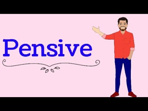 pensive |meaning|example |