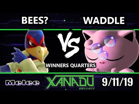 S@X 319 SSBM - Bees? (Falco) Vs. Waddle (Jigglypuff) Smash Melee Winners Quarters
