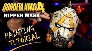 How to Paint a Ripper Psycho Mask - Borderlands 4 Cosplay Cel Shading Painting Tutorial - 3D Printed