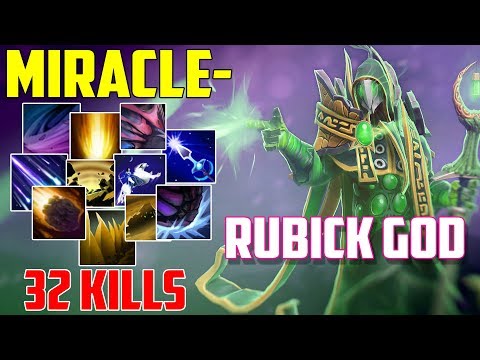 WTF Spell Steal | Miracle- Rubick GOD 32 Kills | Dota 2 Gameplay 2017