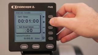 Setting Up a Variable Interval Workout on a Concept2 Indoor Rower or SkiErg