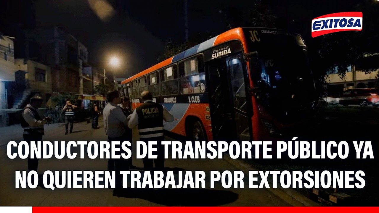 🔴🔵 Conductores de transporte público ya no quieren trabajar por extorsiones