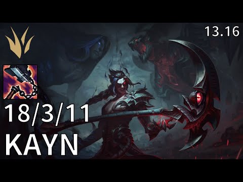Kayn Jungle vs Sejuani - EUW Master | Patch 13.16