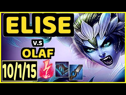 MALRANG (ELISE) vs OLAF - 10/1/15 KDA JUNGLE GAMEPLAY - KR Ranked GRANDMASTER