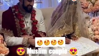💞 nikah😍Cute New Married Couples😘Whatsapp status video💗 beautiful bridal😍 Muslim couple