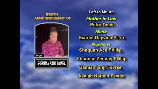 Sherman Paul Lionel ~ Long Obituary