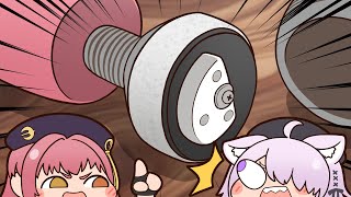 【手描き】マリンの壊れた電●【宝鐘マリン/猫又おかゆ/ホロライブ切り抜き/切り抜き漫画】