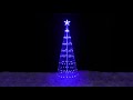 Blue LED Lighted Show Cone Christmas Tree NORTHLIGHT ZG15645