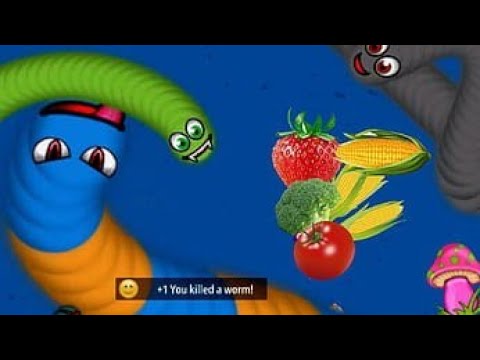 Slither.io Tiny Snake Trolling Giant Noob Snakes - Epic Slitherio Gameplay #Gameplay #wormszone