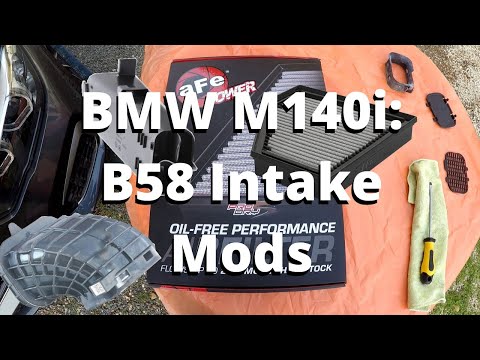 BMW M140i: aFe Magnum Pro Dry S Air Filter and Hot Climate Mod (First Intake Mods)