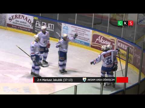 1/4 play off:  Aksam Unia Oświęcim - GKS Tychy 3:6 Skrót meczu.