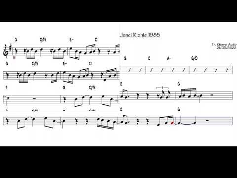 Say You, Say Me - Lionel Richie 1985 (Tenor Sax Bb) [Sheet music]