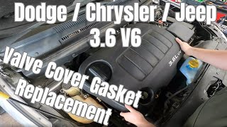 Dodge / Chrysler / Jeep 3.6 V6 Valve Cover Gasket Replacement