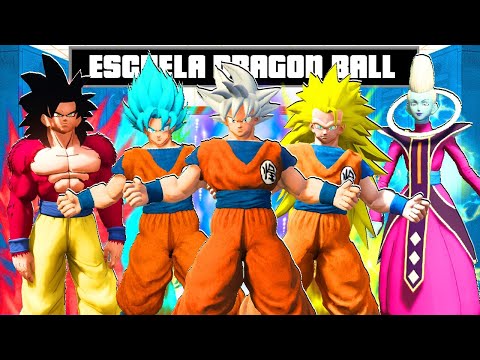ENTRO en la ESCUELA DE SAIYAN GOKU en GTA 5 !! (PELICULA)