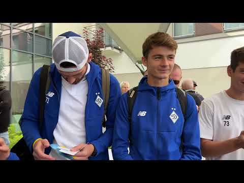 Tak w Uniejowie powitano piłkarzy Dynamo Kijów