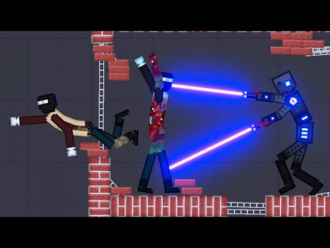 Ice-Android fights Crime in People Playground