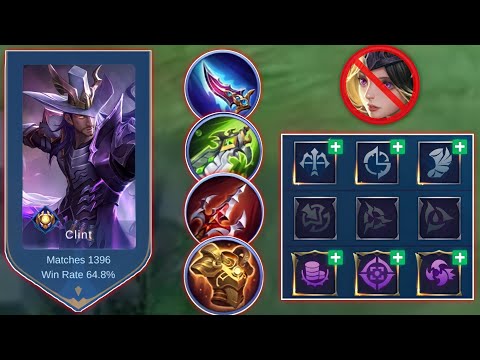 SIMPLE TRICK HOW TO USE CLINT & WHAT BEST BUILD & EMBLEM! | CLINT BEST BUILD 2021 | MLBB