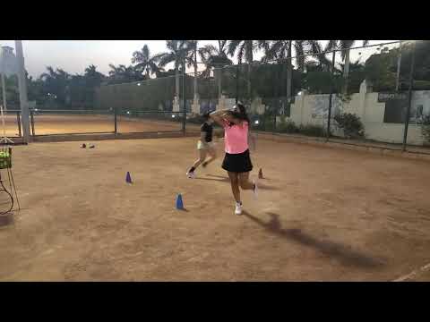 Tennis Footwork Drills Backhand + Movement +Agility with NouNa and marly