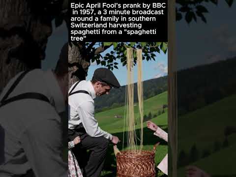 April Fool’s prank by BBC  -"spaghetti tree" #bbc #pranks #aprilfool #italy #pasta #history #facts