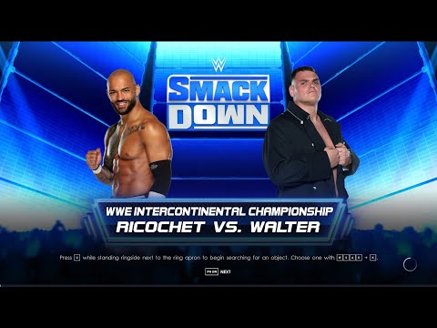 FULL MATCH — Ricochet vs. Walter — WWE Intercontinental Championship Match