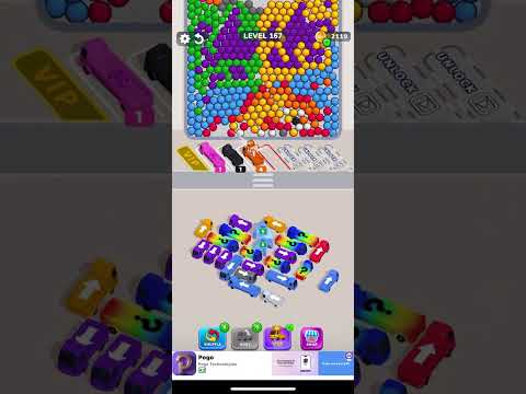 Bubble Bus: Parking Jam Puzzle Level 167