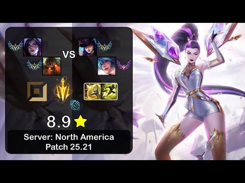Kai'Sa ADC + Nautilus vs Caitlyn + Sona - NA Challenger - Patch 25.21
