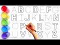 Alphabet ABC Song ABCD A To Z Kids Rhymes Collection For Writing Along Dotted Lines For Toddler