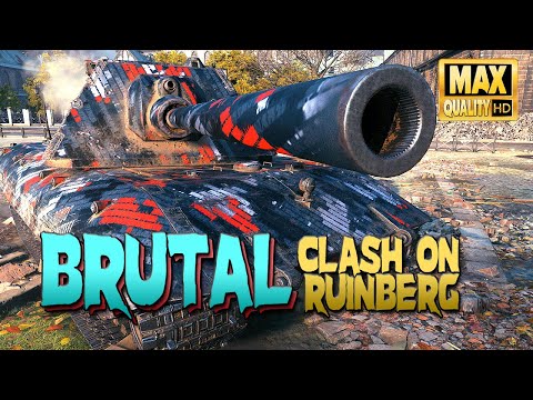 E 100: Heavy clash on Ruinberg - World of Tanks