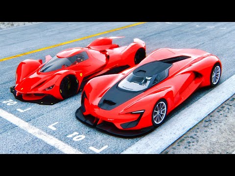 SRT Tomahawk Vision GT vs Ferrari Piero 2025 LM at Drag Race 20 KM