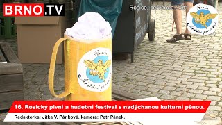 Video 16. Rosický pivní a hudební  festival  s nadýchanou kulturní pěn