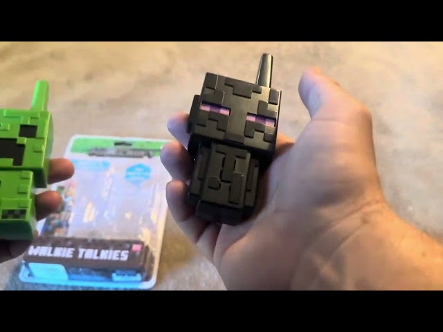 Vídeo relacionado con Minecraft Digital WALKIE Talkie Set Conjunto DE Dos WALKIE TALKIES con Licencia Oficial Minecraft Creeper Esqueleto