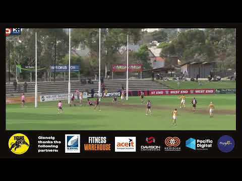 Rd 11 Hostplus SANFL Snapshot - Glenelg's Matt Allen soccers out of mid air
