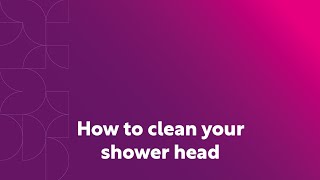 How to clean your shower head