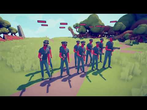 10x Policeman vs every unit + custom (Same Price) [TABS]