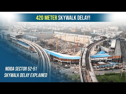 Noida Metro 52 to 51 Skywalk Inauguration | Noida Metro News | Noida Skywalk News #nmrc  #noida