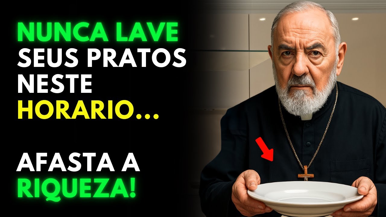 Padre Pio: NUNCA Lave Seus Pratos nessa Hora! Afasta a Riqueza e Atrai Doenças